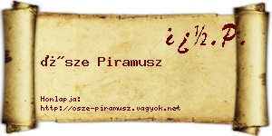 Ősze Piramusz névjegykártya